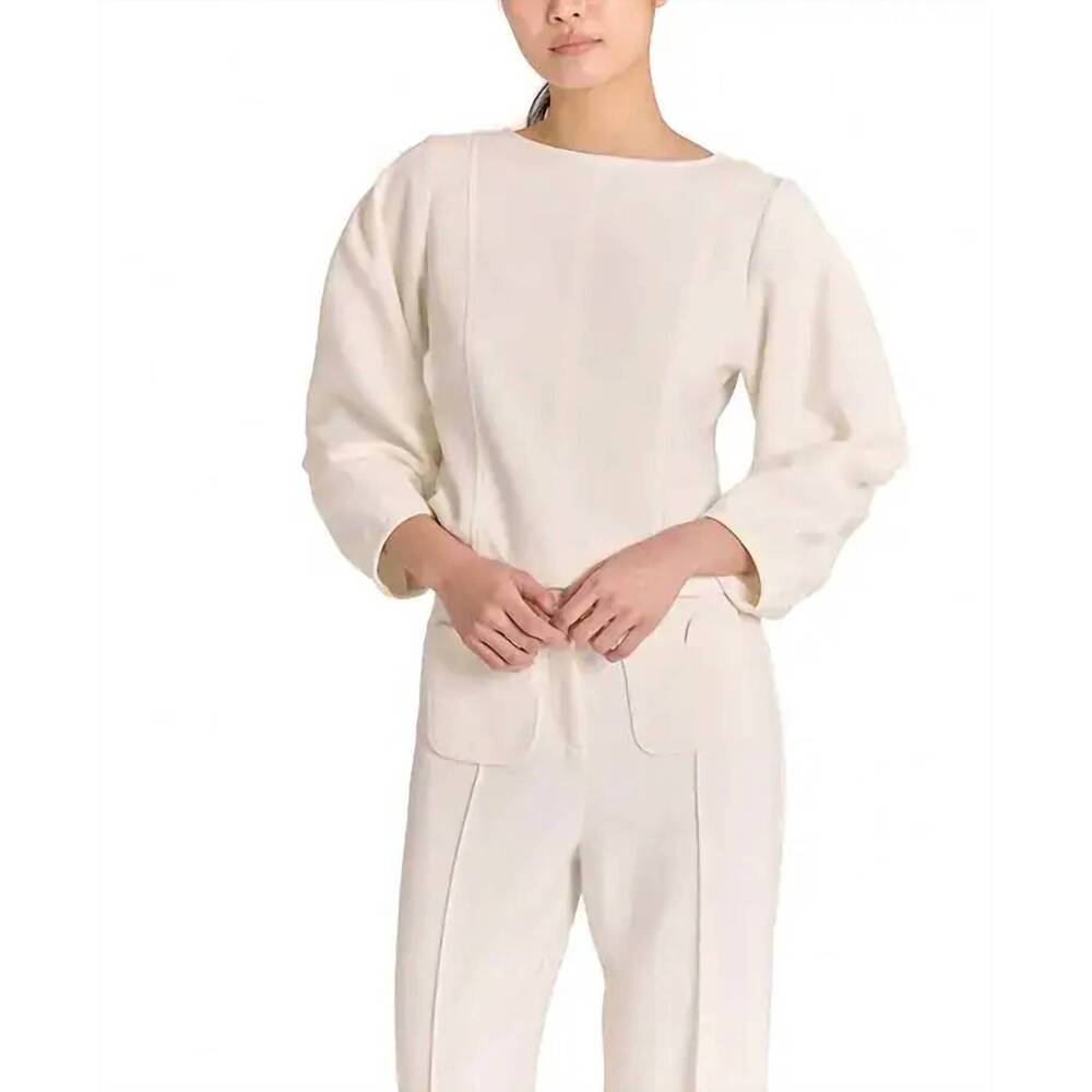 NEW CARTOLINA NANTUCKET neely top in ivory